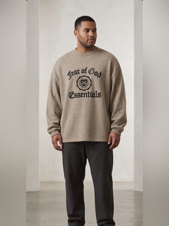 Fear of God Other - Fear of God Essentials Brown Logo Crewneck Sweatshirt